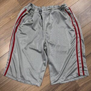 Vintage Outkast Gym Athletic Shorts Mens XL Silver Baggy Hip Hop